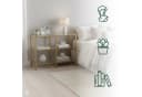 relaxdays Konsolentisch mit 3 Glasablagen Gold Bild 3