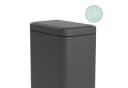 relaxdays Badmülleimer mit Softclose 5 Liter Trittpedal Grau Bild 1