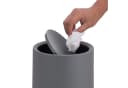 relaxdays Kosmetikeimer mit Schwingdeckel 6 Liter Grau Bild 1