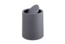 relaxdays Kosmetikeimer mit Schwingdeckel 6 Liter Grau Bild 2