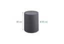 relaxdays Kosmetikeimer mit Schwingdeckel 6 Liter Grau Bild 4