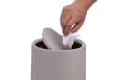 relaxdays Kosmetikeimer mit Schwingdeckel 6 Liter Beige Bild 1