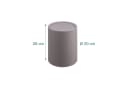 relaxdays Kosmetikeimer mit Schwingdeckel 6 Liter Beige Bild 4
