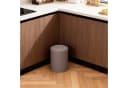 relaxdays Kosmetikeimer mit Schwingdeckel 6 Liter Beige Bild 5