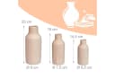 RELAXDAYS Tischvase Vasen 3er Set Keramik Beige Bild 4