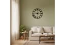 relaxdays Wanduhr mit römischen Zahlen Schwarz Bild 1