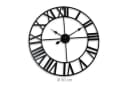 relaxdays Wanduhr mit römischen Zahlen Schwarz Bild 4