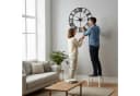 relaxdays Wanduhr mit römischen Zahlen Schwarz Bild 5