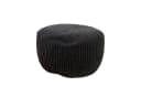 relaxdays Pouf mit Cordbezug, Schwarz, Boho-Design Bild 2