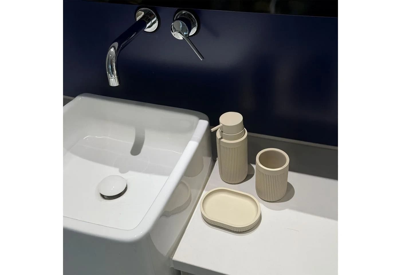 RELAXDAYS Badaccessoire-Set 3-teilig Beige