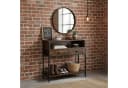 relaxdays Konsolentisch mit Schubladen, dunkelbraun, Industrial-Look Bild 5