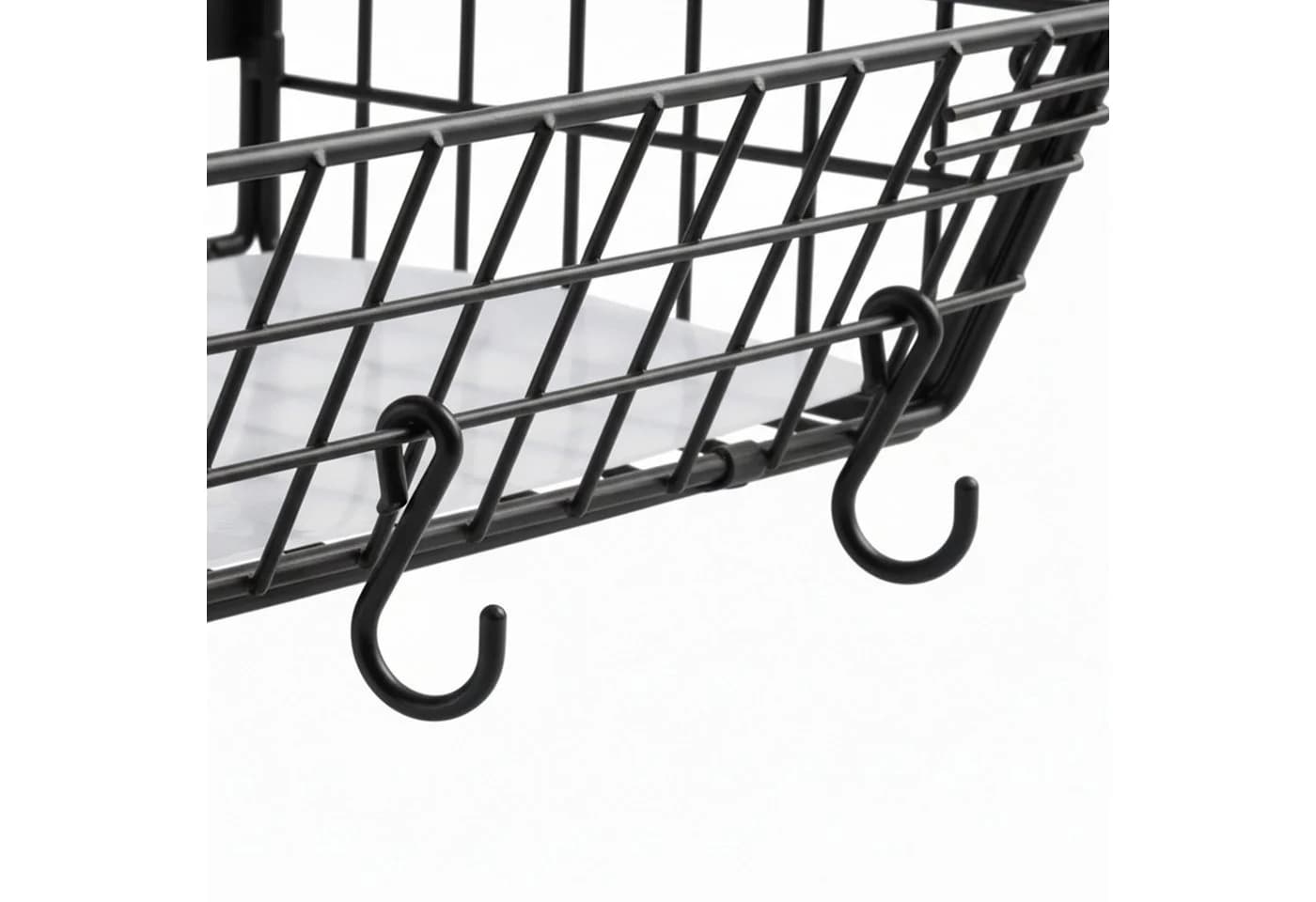 relaxdays Wandregal Obstkorb 2er Set Magnetisch Eisen Braun/Schwarz - Bild 5