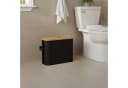relaxdays Toiletten-Ersatzrollenhalter 12 Rollen Schwarz Bild 1