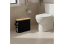 relaxdays Toiletten-Ersatzrollenhalter 12 Rollen Schwarz Bild 5