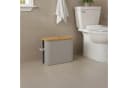 relaxdays Toiletten-Ersatzrollenhalter 12 Rollen grau Bild 1