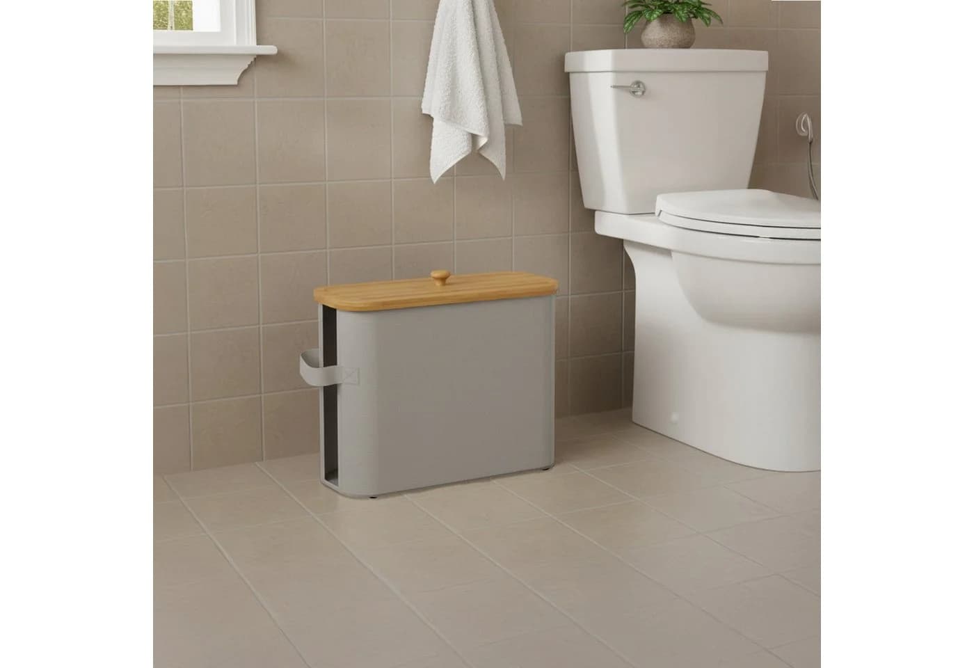 relaxdays Toiletten-Ersatzrollenhalter 12 Rollen grau