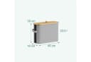 relaxdays Toiletten-Ersatzrollenhalter 12 Rollen grau Bild 4