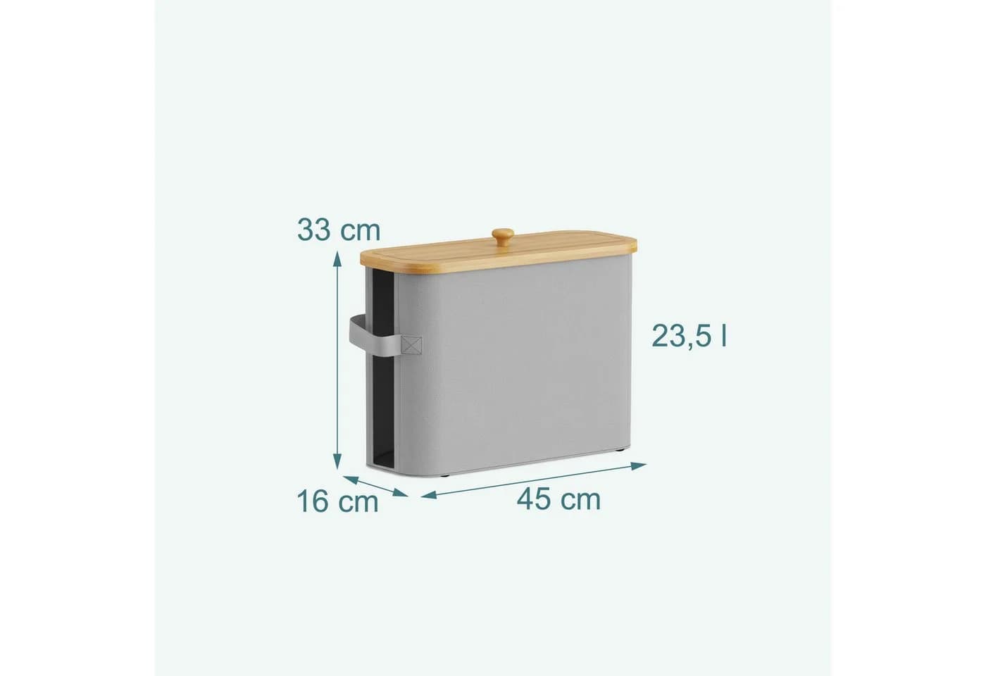 relaxdays Toiletten-Ersatzrollenhalter 12 Rollen grau - Bild 4