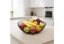 relaxdays Obstschale aus Eisen Schwarz Gitter-Design Bild 1