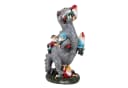 relaxdays Gartenfigur T-Rex frisst Gartenzwerge Bunt Bild 2