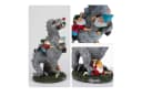 relaxdays Gartenfigur T-Rex frisst Gartenzwerge Bunt Bild 3