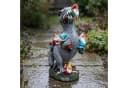 relaxdays Gartenfigur T-Rex frisst Gartenzwerge Bunt Bild 5