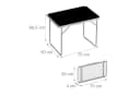 relaxdays Klappbarer Campingtisch Schwarz Bild 4