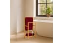 relaxdays Handtuchständer Bambus 2 Stangen Ablage natur Bild 1