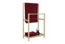 relaxdays Handtuchständer Bambus 2 Stangen Ablage natur Bild 2