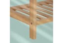 relaxdays Handtuchständer Bambus 2 Stangen Ablage natur Bild 5