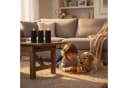 relaxdays LED-Kerze 4er Set 18 cm Mocha Mousse Bild 3