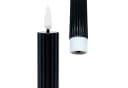 relaxdays LED-Stabkerzen 6er Set Schwarz Echtwachs Bild 5
