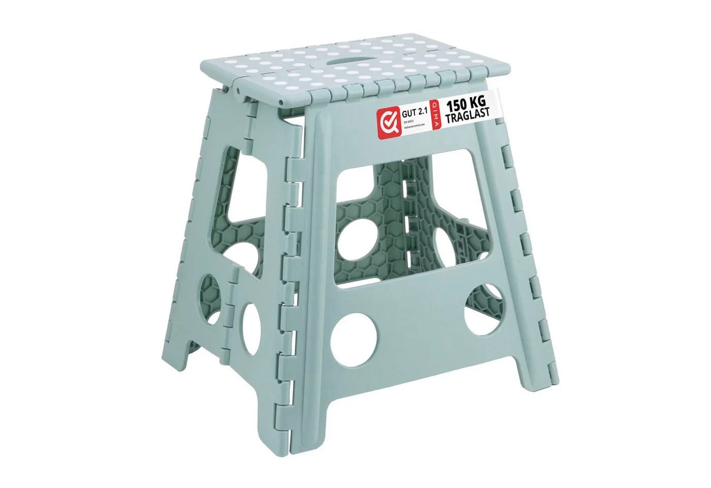 Klapphocker aus Kunststoff in Salbei - Bild 2