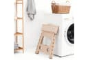 relaxdays Tritthocker Klapphocker faltbar XL Beige Bild 1
