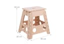 relaxdays Tritthocker Klapphocker faltbar XL Beige Bild 4