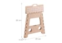 relaxdays Tritthocker Klapphocker faltbar XL Beige Bild 5