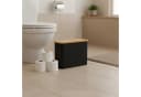 relaxdays Toiletten-Ersatzrollenhalter 12 Rollen Schwarz Bild 1