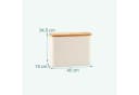 relaxdays Toiletten-Ersatzrollenhalter 12 Rollen Beige Bambus Bild 4