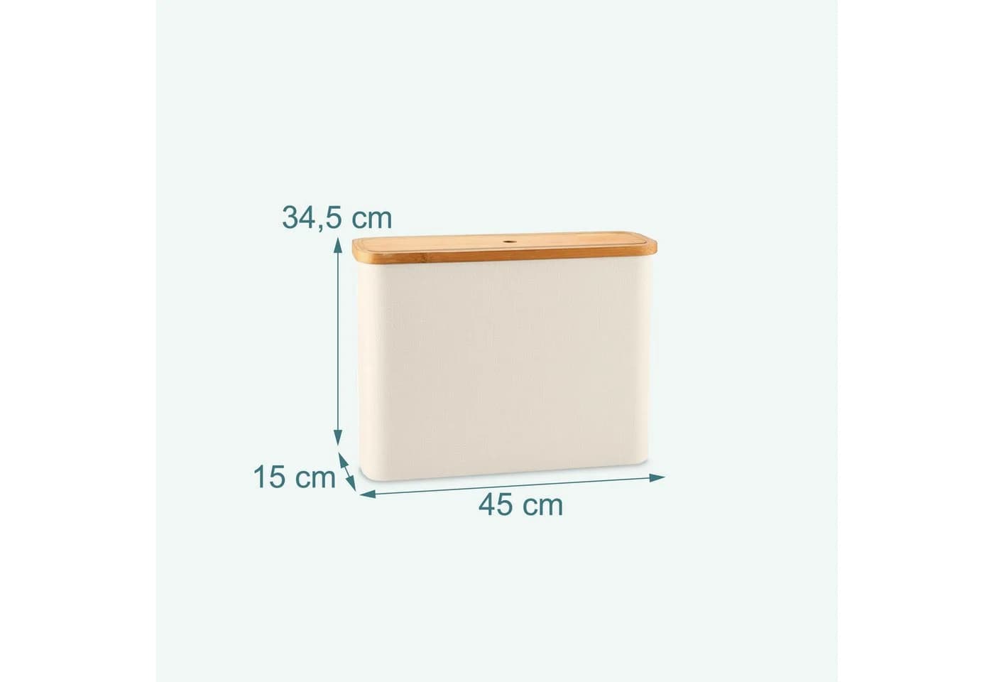 relaxdays Toiletten-Ersatzrollenhalter 12 Rollen Beige Bambus - Bild 4