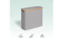 relaxdays Toiletten-Ersatzrollenhalter 12 Rollen Grau Bild 3