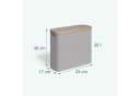 relaxdays Toiletten-Ersatzrollenhalter 12 Rollen Grau Bild 4