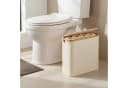 relaxdays Toiletten-Ersatzrollenhalter Toilettenpapier Aufbewahrung 12 Rollen Beige Bild 5