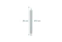 relaxdays LED-Stabkerzen 4er Set Hellgrau Echtwachs-Optik Bild 4