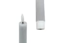relaxdays LED-Stabkerzen 4er Set Hellgrau Echtwachs-Optik Bild 5