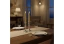 relaxdays LED Stabkerzen 2er Set Beige Echtwachs Bild 1