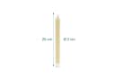 relaxdays LED Stabkerzen 2er Set Beige Echtwachs Bild 4