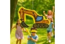relaxdays Baustellenfahrzeug-Pinata mit Stab & Maske Bild 1