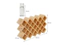 relaxdays Gewürzregal Bambus mit Gläsern, L Bild 4