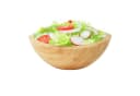 relaxdays Salatschüssel Bambus Oval Natur Bild 2