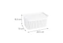 relaxdays Aufbewahrungsbox mit Deckel 6er Set Weiß Bild 4